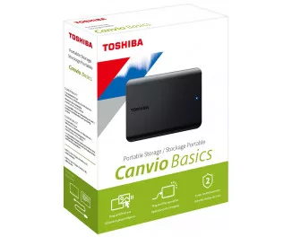Внешний жесткий диск 2 TB Toshiba Canvio Basics Black (HDTB520EK3AA)