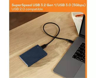 Внешний жесткий диск 2 TB WD My Passport for Mac Blue (WDBA2D0020BBL-WESN)