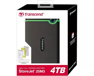 Зовнішній жорсткий диск 4 TB Transcend StoreJet 25M3C (TS4TSJ25M3C)