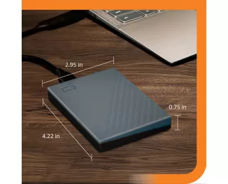 Внешний жесткий диск 5 TB WD My Passport Gray USB-C (WDBRMD0050BGY-WESN)