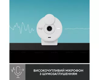 Web камера Logitech Brio 300 FHD White (960-001442)