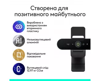Web камера Logitech Brio 4K Graphite (960-001718 / 960-001746)
