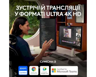 Web камера Logitech MX Brio 4K Graphite (960-001559)