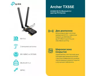 Wi-Fi адаптер TP-Link Archer TX55E