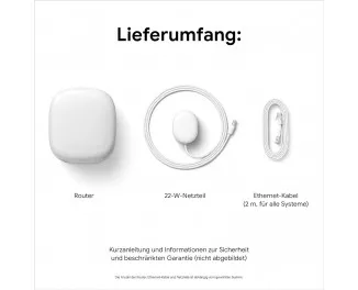 Wi-Fi Mesh система Google Nest Wifi Pro Snow (GA03030-EU)