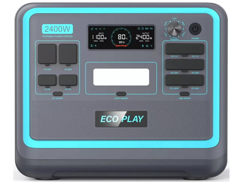 Зарядная станция EcoPlay EP2400 2048Wh | 2400W