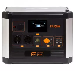 Зарядна станція PowerPlant PowerPlant P1500W 1536Wh, 426667mAh, 1500W (PB930739)