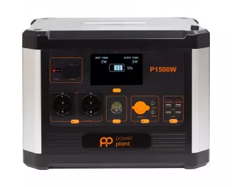 Зарядна станція PowerPlant PowerPlant P1500W 1536Wh, 426667mAh, 1500W (PB930739)