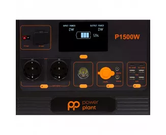 Зарядная станция PowerPlant P1500W 1536Wh, 426667mAh, 1500W (PB930739)