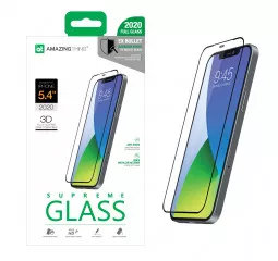 Защитное стекло для Apple iPhone 12 mini  AMAZINGThing 3D Silicone Edge Glass