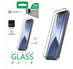 Захисне скло для Apple iPhone 12 Pro Max AMAZINGThing 3D Silicone Edge Glass