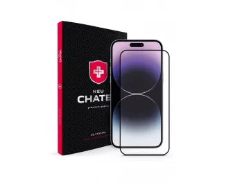 Защитное стекло для Apple iPhone 16 Pro  +NEU Chatel Corning Gorilla Glass with Mesh Front Black