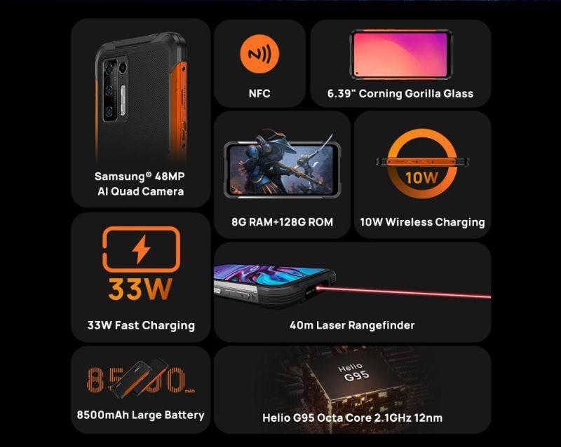 DOOGEE S97 Pro 8/128GB Orange