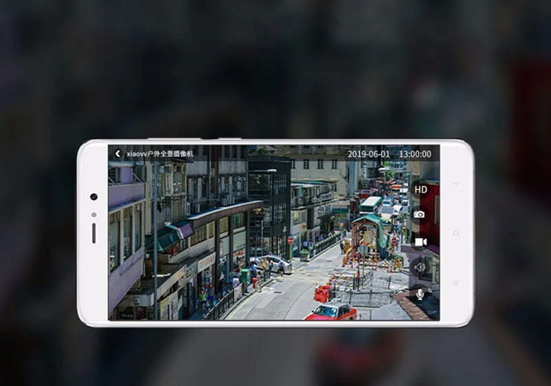 Xiaomi Xiaovv Outdoor Panoramic Camera Mi Home White H.265 Цветная Корпусный